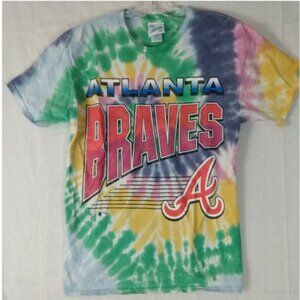 Atlanta Braves Tie-Dye Tshirt 47 Brand Vintage Tubular Adult M Baseball Vintage